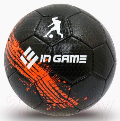 Футбольный мяч Ingame Underground 2020 (размер 5, черный/оранжевый)