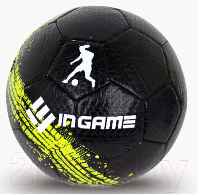 Футбольный мяч Ingame Underground 2020 (размер 5, черный/желтый)