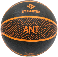 Баскетбольный мяч Ingame Ant №7 (черный/оранжевый) - 