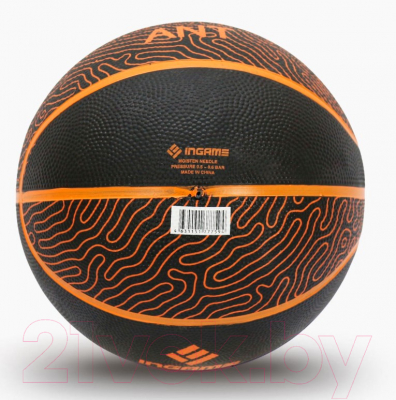 Баскетбольный мяч Ingame Ant №7 (черный/оранжевый)