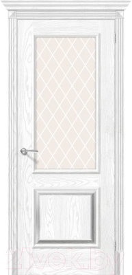 Дверь межкомнатная el'Porta Эко Классико-13 60x200 (Silver Ash/Silver Rift/White Crystal)