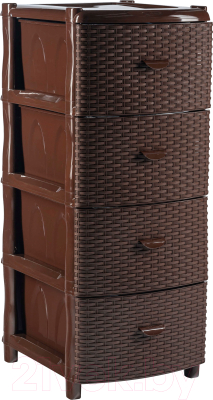 

Комод пластиковый Ellastik Plast, Элластик Люкс 49.5x39.5x86