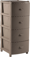 

Комод пластиковый Ellastik Plast, Элластик Люкс 49.5x39.5x86