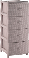 

Комод пластиковый Ellastik Plast, Элластик Люкс 49.5x39.5x86