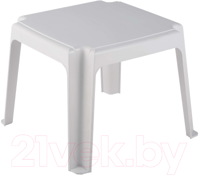 Кофейный столик садовый Ellastik Plast Элластик 45x45x38 (белый)
