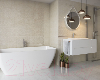 Декоративная плитка Ceramika Paradyz Mistysand Beige Dekor (300x600)