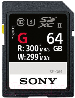 Карта памяти Sony UHS-II 64Gb (SF64G)