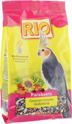 Корм для птиц Mealberry RIO для средних попугаев в период линьки (500г)