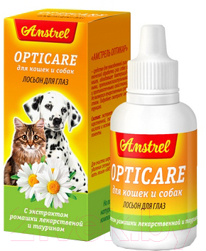 Средство для ухода за глазами животных Amstrel Opticare для глаз (30мл)
