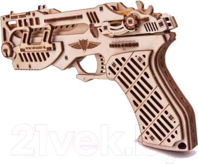 Пистолет игрушечный Wood Trick Кибер Пистолет с мишенями / 1234-45