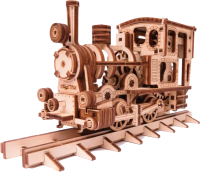 Железная дорога игрушечная Wood Trick Паровозик с рельсами / 1234-49 - 
