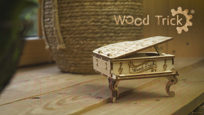 Музыкальная шкатулка Wood Trick Рояль / 1234-S9