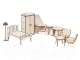 Комплект аксессуаров для кукольного домика Lemmo Спальня для домика Венеция / 00-69 - 
