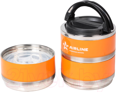 Термос для еды Airline IT-T-03 (оранжевый/черный)