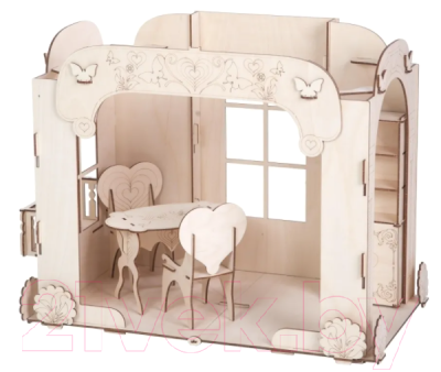 Кукольный домик ХэппиДом Дом для кукол с мебелью / HK-D016
