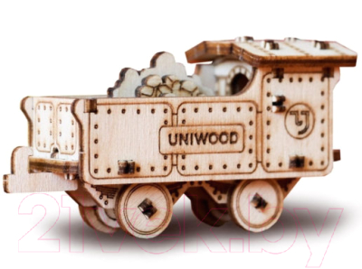 

Вагон игрушечный Uniwood, Вагон для угля / UW30151