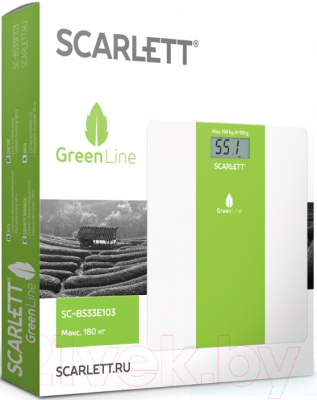 Напольные весы электронные Scarlett SC-BS33E103 (Green Line)