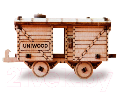 

Вагон игрушечный Uniwood, Товарный вагон / UW30153