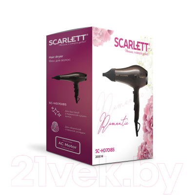 Профессиональный фен Scarlett SC-HD70I85 (Romantic)