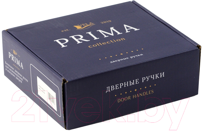 Ручка дверная VELA Prima Мира (белое серебро) — фото 2