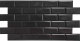 Панель ПВХ Grace Блок черный (966x484x3.5мм) - 