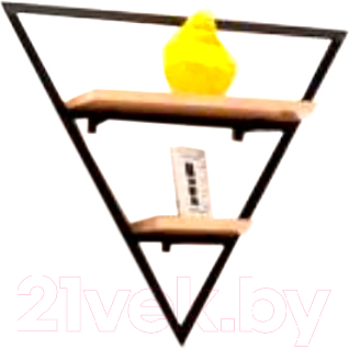 Полка Грифонсервис СН6-1 треугольник (черный/палисандр)