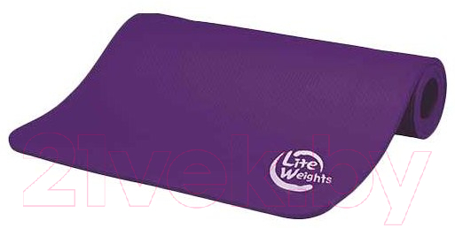 Коврик для йоги и фитнеса Lite Weights 5420LW (фиолетовый)