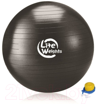 Фитбол гладкий Lite Weights 1869LW (100кг, черный)
