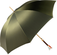 

Зонт-трость Pasotti, Volpe Oxford Oliva Fodero Anello