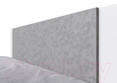 Каркас кровати Горизонт Мебель Nova 1.6 (белый/бетон)