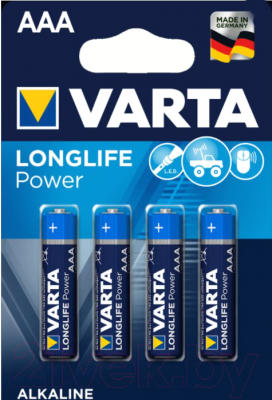Батарейка Varta Longlife ААА 1.5V / 4008496846917 (4шт)