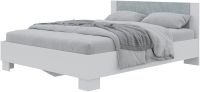 Каркас кровати Горизонт Мебель Nova 1.6 (белый/бетон) - 