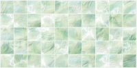 Панель ПВХ Grace Плитка Перламутровая зеленая (964x484x3.5мм) - 