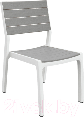Стул садовый Keter Harmony Armchair / 236053 (белый/серый)