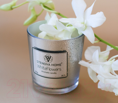 Свеча Stenova Home White Flowers 811022