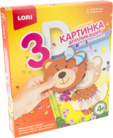 Набор для творчества Lori Картинка 3D. Мишутка / Пм-002 - 