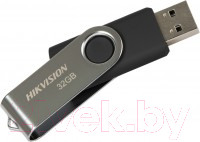 Usb flash накопитель Hikvision USB3.0 32GB / HS-USB-M200S(STD)/U3/32G (черный/серебристый)