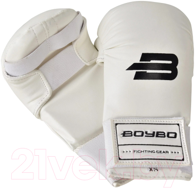 Перчатки для карате BoyBo Nylex / BO120 (S, белые)