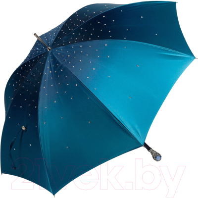 Зонт-трость Pasotti Swarovski Blu Fiore