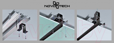 Коннектор для шинопровода Novotech Flum 135105 (черный)