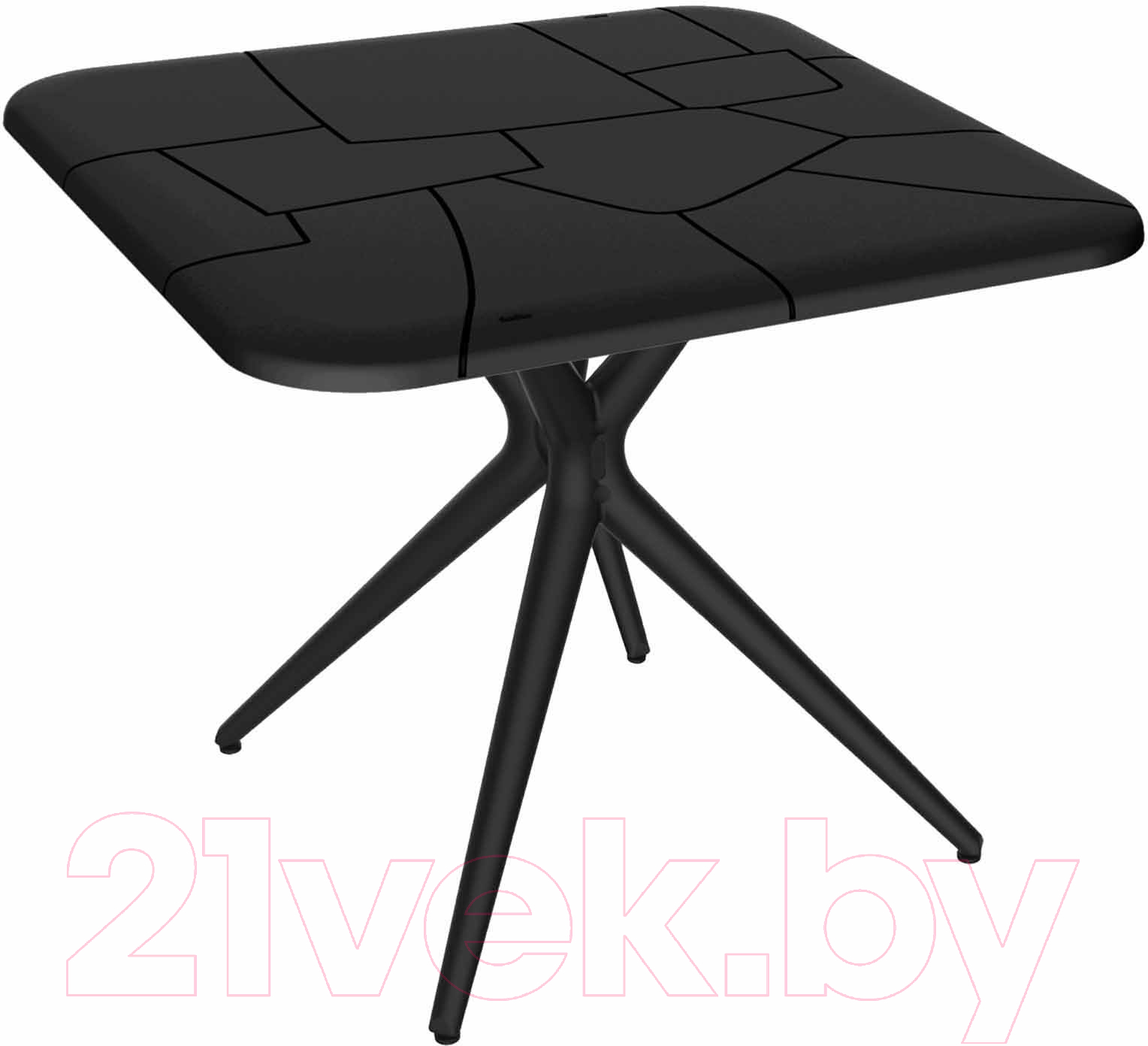 Обеденный стол Sheffilton SHT-TU30/TT30 83x83 (черный)