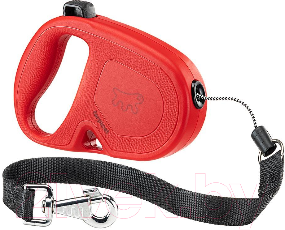 Поводок-рулетка Ferplast Flippy One L / 75094022 (шнур, красный)