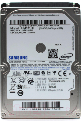 Жесткий диск Samsung Spinpoint M7E 320Gb (HM321HI)