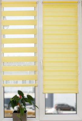 Рулонная штора АС МАРТ Баланс 57x160 (желтый) - 