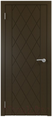 Дверь межкомнатная Юни Эмаль ПГ 22 60x200 (графит)
