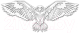 Декор настенный Arthata Белый орел 90x40-V / 055-1 (белый) - 