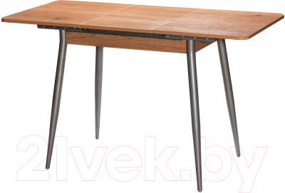 Обеденный стол Древпром Бостон М46 60x90-127 (металл/дуб горный/ножки прямые с уточнением)