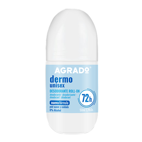 Антиперспирант шариковый Agrado Dermo Unisex 48h Protect с экстрактом хлопка (50мл)