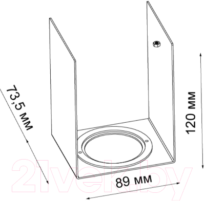 Рамка для точечного светильника Novotech Legio 370504 (хром)