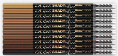 Карандаш для бровей L.A.Girl Shady Slim Brow Pencil-Taupe GB352